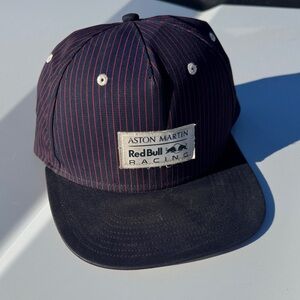 Aston Martin Red Bull Racing Navy and Red Striped Cap